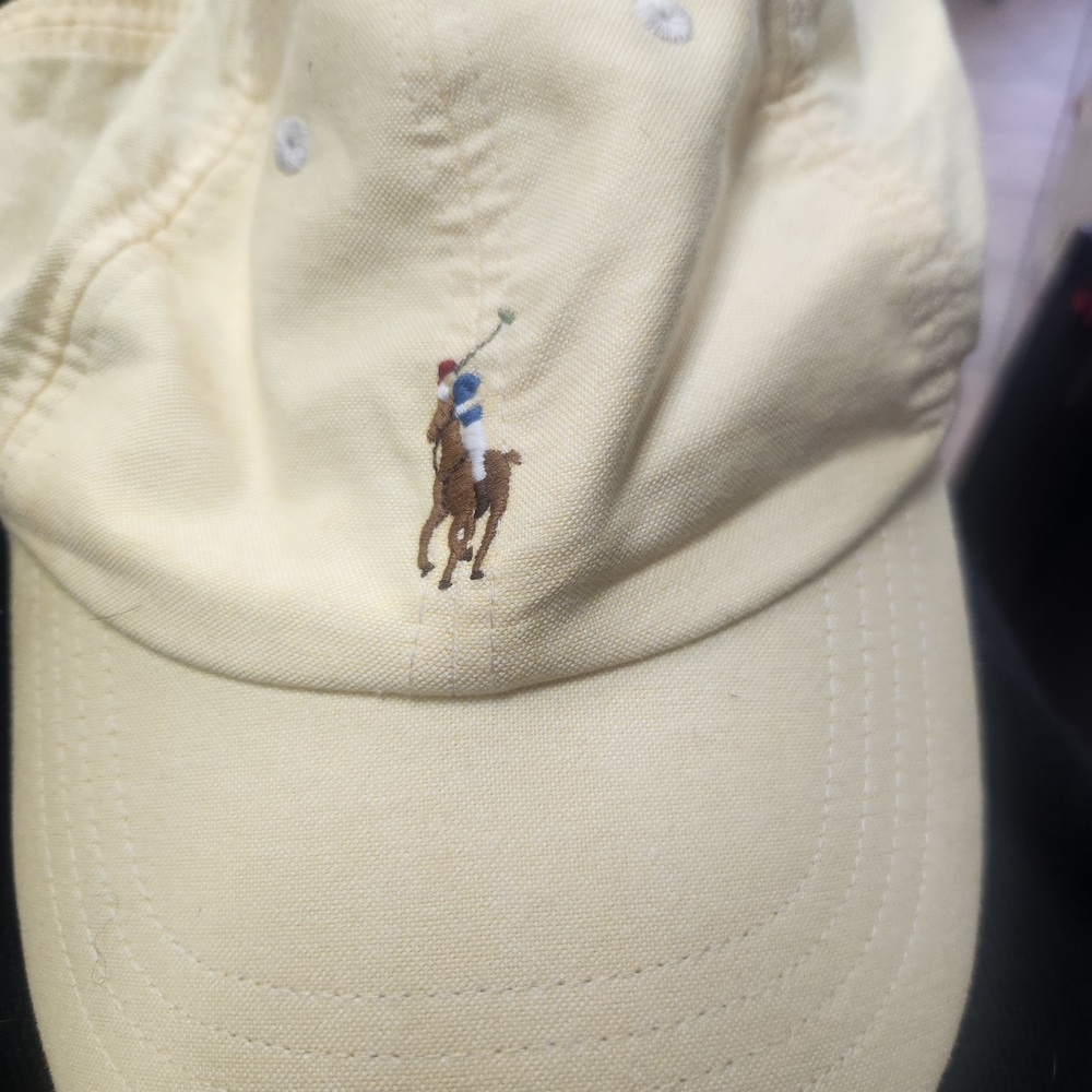 Polo by Ralph Lauren Pale Yellow Polo Player Baseball Cap